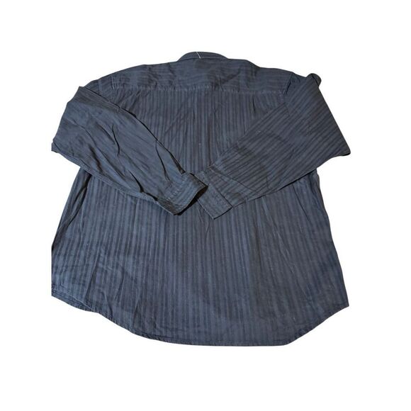 Weekendz off Indigo Men long sleeve herringbone cord button down shirt L - Picture 3 of 6